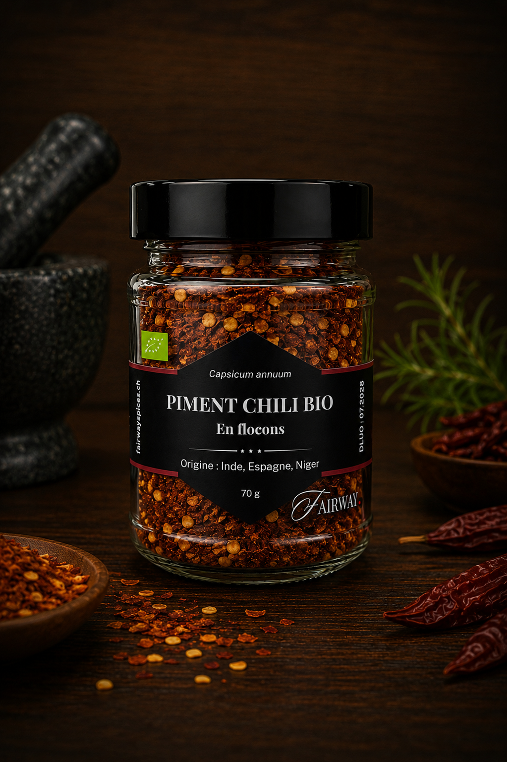 Piment chili BIO en flocons