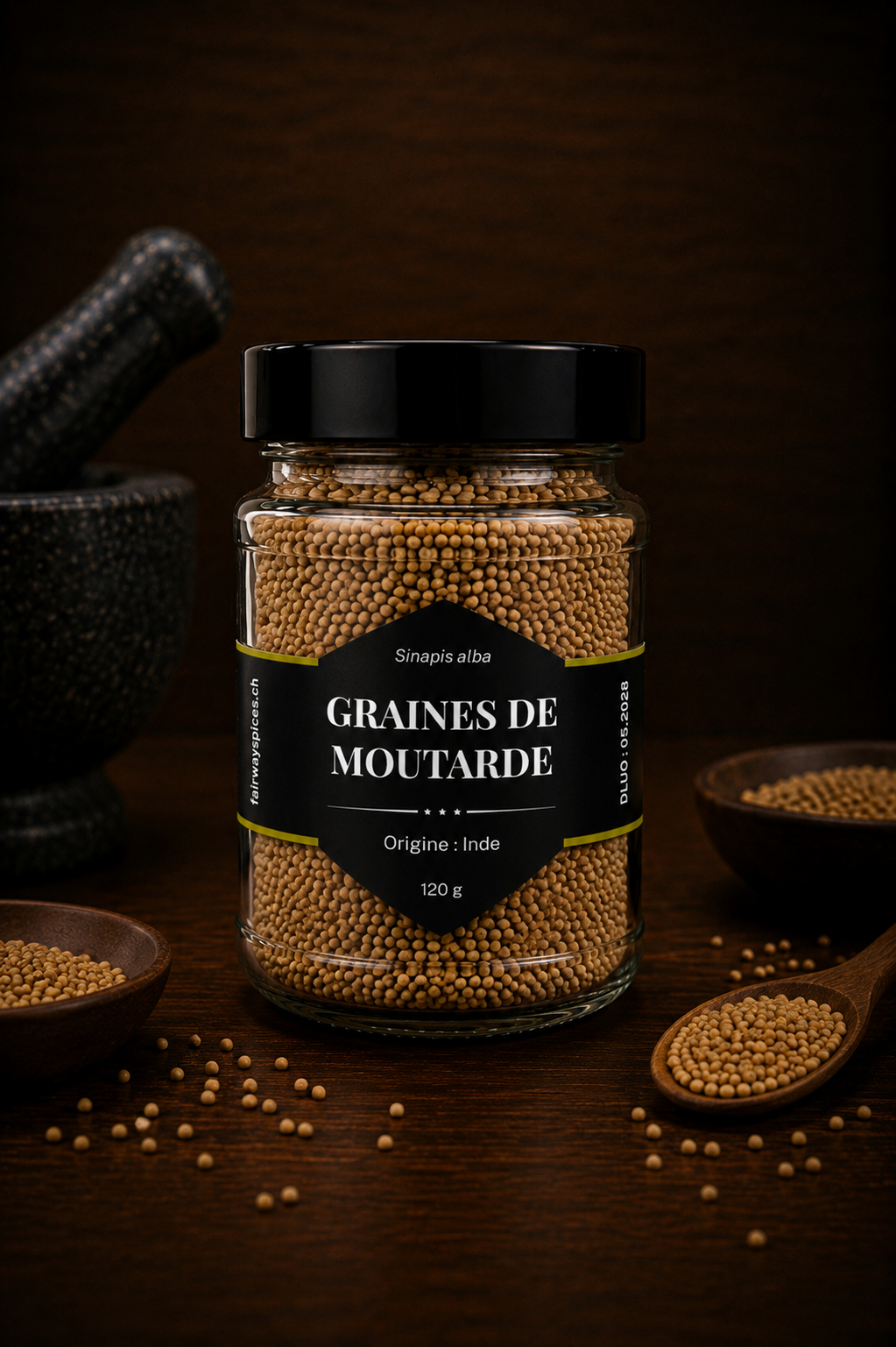 Graines de moutarde jaunes